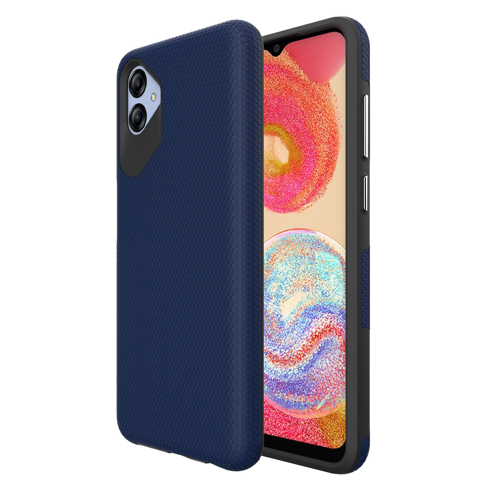 Anti-fall Phone Back Cover For Samsung Galaxy A04e 4G F04 4G M04 4G Triangle Heat Dissipation Soft TPU Hard PC Smartphone Case Anti-fall Phone Back Cover For Samsung Galaxy A04e 4G F04 4G M04 4G Triangle Heat Dissipation Soft TPU Hard PC Smartphone Case